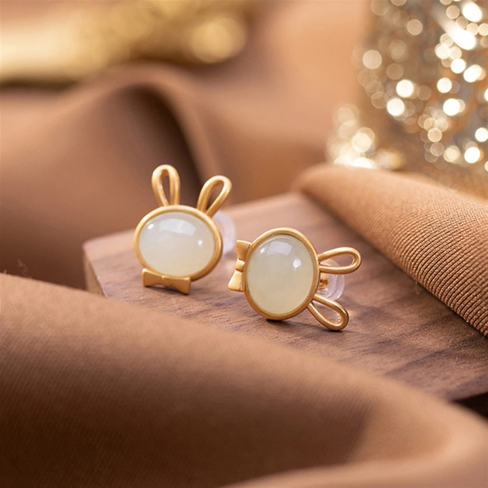 Pendientes de plata S925 chapados en oro, bonitos pendientes de mujer, joyas para novia