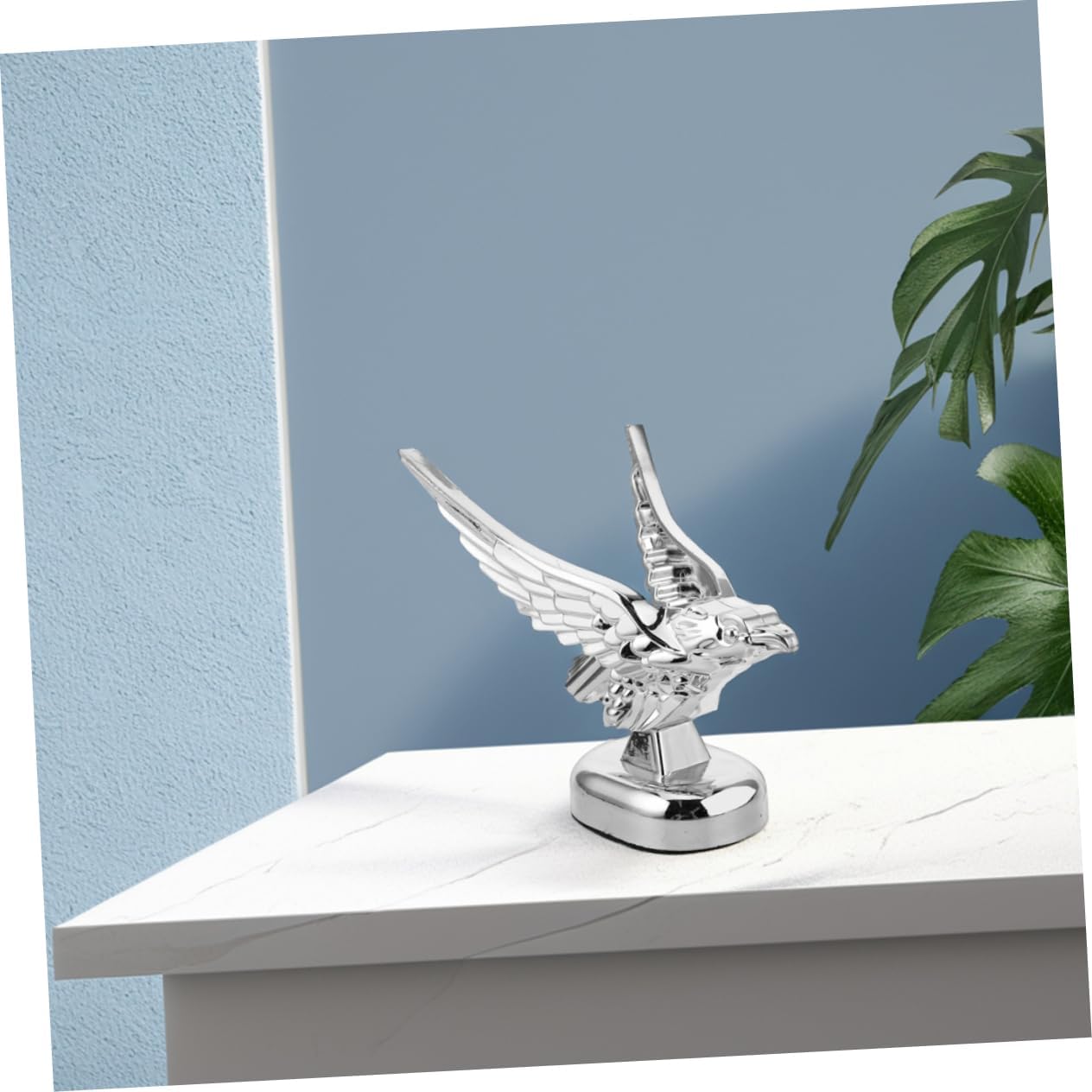 Alipis 3D Eagle Hood Ornament 2-Piece Set for Cars and Trucks Universal Fit Vehicle Exterior Decoration Eye-Catching Metal Eagle Design for Halloween and Everyday Use