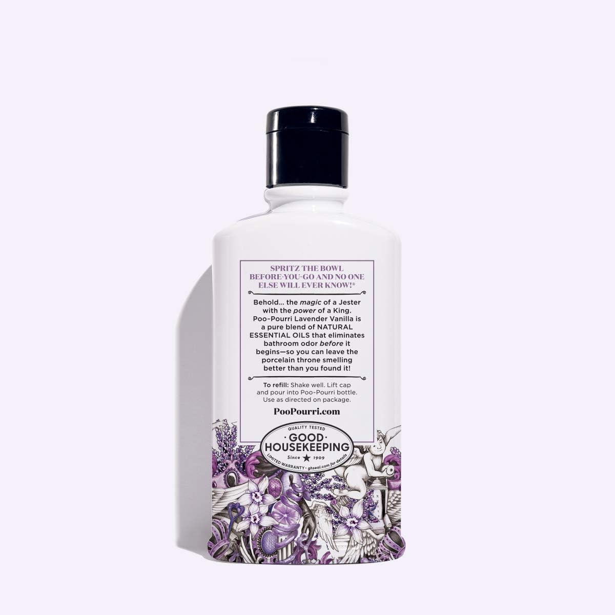 Poo-Pourri Before-You- go Toilet Spray Refill (Sprayer not Included), 9 Fl Oz, Lavender Vanilla: Home & Kitchen