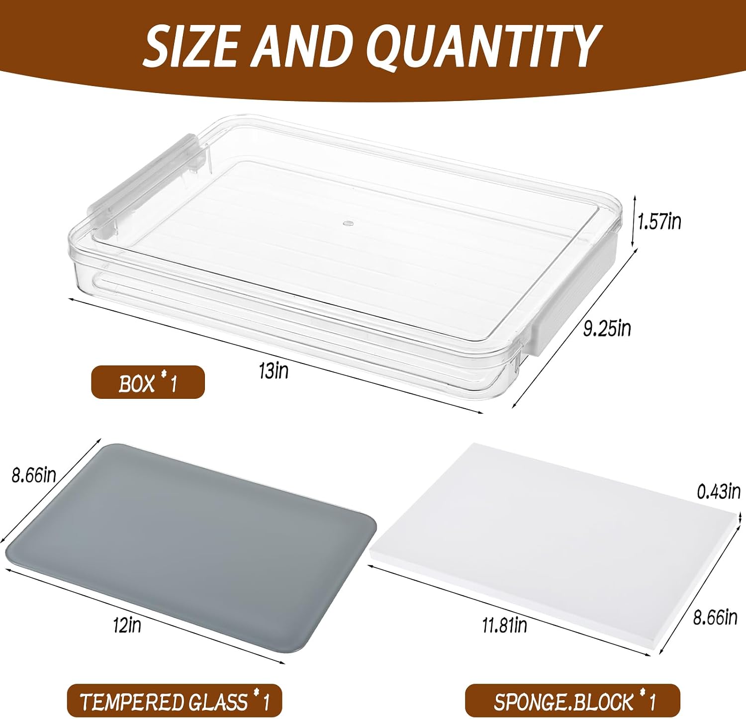 1 Pcs Neutral Grey Tempered Glass Palette for Oil Painting Paint Palette with Container & Lid & Sponge Keeps Paint Fresh for Artist DIY Color Mixing Travel Outdoor