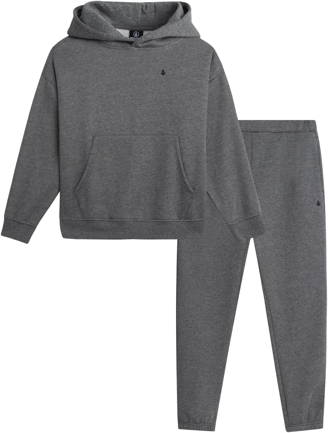Volcom Boys' Active Tracksuit Set - 2 Piece Athletic Performance Fleece Hoodie Sweatshirt and Jogger Sweatpants (Sizes: 4-20)