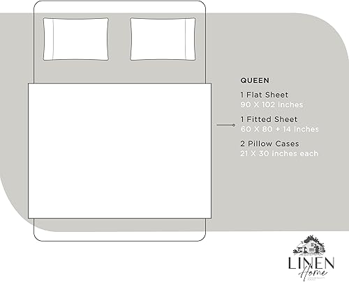 Miniatura 6 de Sábanas de 100% algodón percal, tamaño Queen, azul marino, juego de 4piezas, 1sábana encimera, 1sábana bajera con bolsillos profundos y 2fundas de
