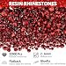32000Pcs Red Rhinestones for Bedazzling, Siam Bedazzle Gems Flatback Resin Stones Diamond Gemstone Jewel Crystal Bedazzled Rinstonestone Flat Back for Crafting Crafts Clothes 2-6mm Mix with B7000 Glue
