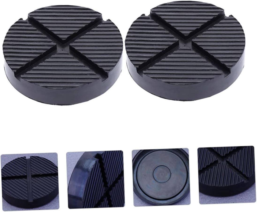 MAGICLULU 2pcs Slotted Jack Pad Rubber Adapter for Car Frame Rail Jack Guard Cushion for Vehicle Maintenance and Repair