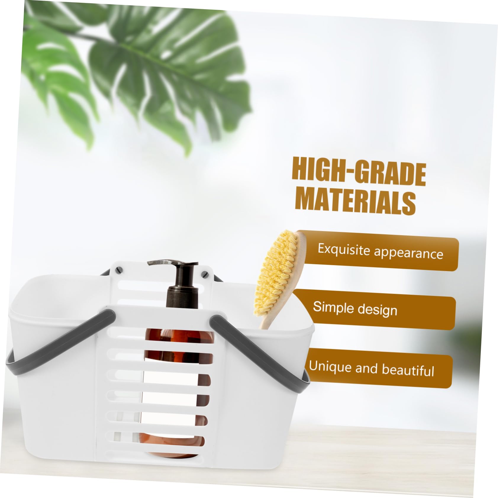 2pezzi Cesto Portaoggetti Per Bagno Capacità Con Maniglie Cesto Scolante Per Shampoo e Accessori Da Organizzatore Pratico Per Spazi Di Stoccaggio Casa
