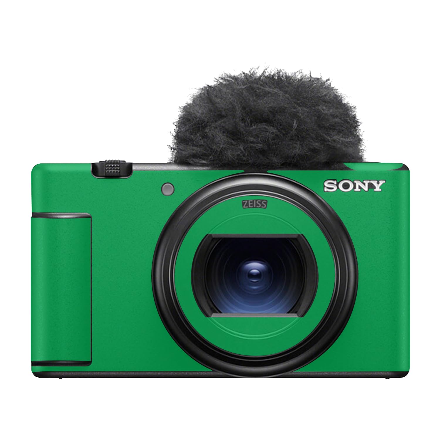 Camera Skin Compatible with Sony ZV-1 Mark II (2023) - Solid Green - Premium 3M Vinyl Protective Wrap Decal Cover - Easy to Apply | Crafted in the USA by MightySkins