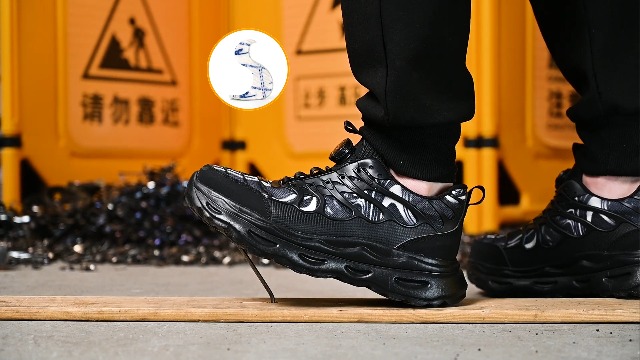 Chaussures De Sécurité à Coque Acier Homme Baskets Légères Et Respirantes Pour Temps Chaud