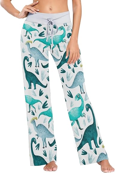 Cute Dinosaur Forest Pajama Pants 