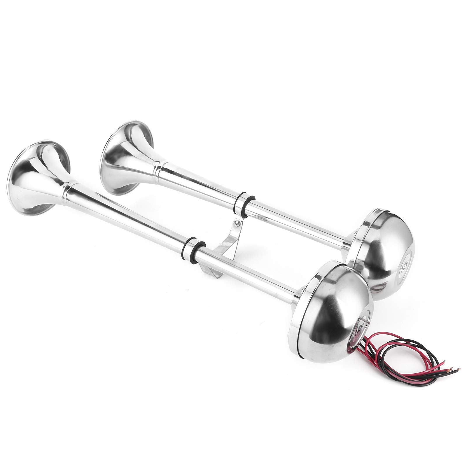 Bocina de Aire de Trompeta Doble, 12V, 125dB, Resistente Al Agua,