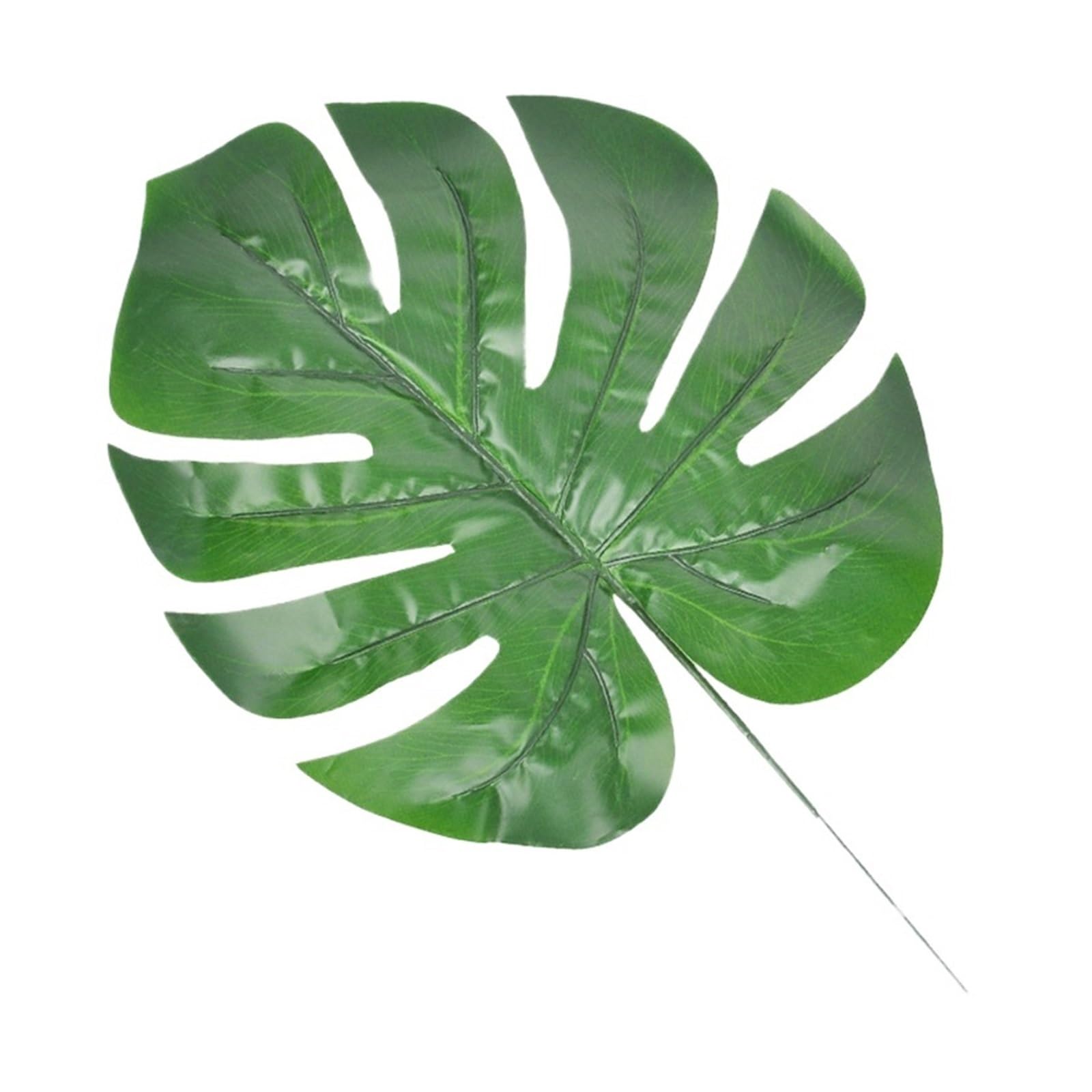 Artificial Foliage Stems Simulated Turtle Back Leaf Wholesale Flower Arrangement Plant Fake Birthday Party Wedding Decoration Balloon Accessories(Color3,10pcs)