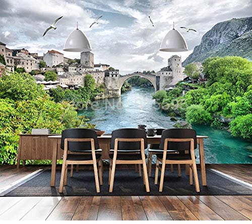 Peinture murale paysage 3D WLLLO grand format 300x210 cm - 2