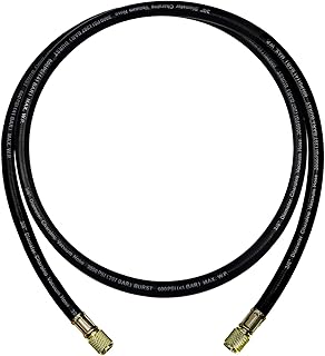 3/8" HVAC Charging/Vacuum Hose, 3/8" x 3/8" Fittings, 6FT Hvac Vacuum Hose
