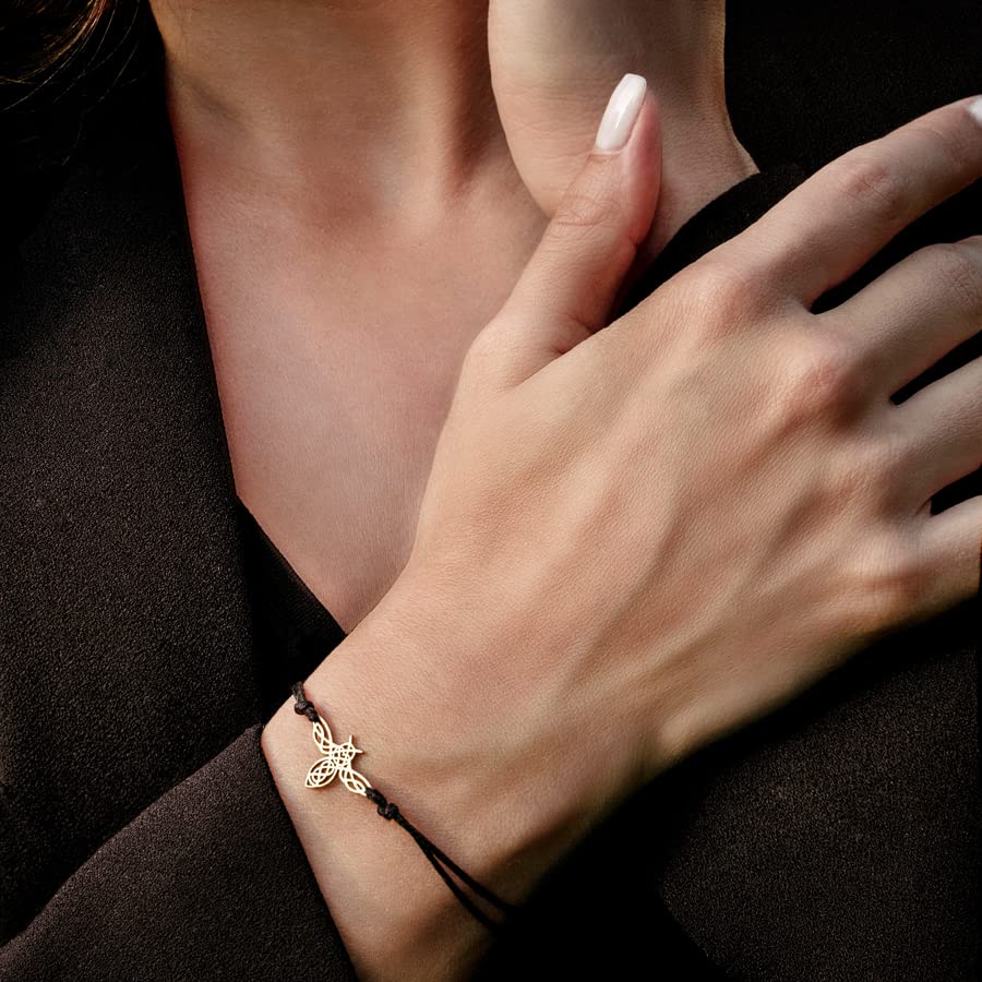 14K Gold-Plated Wild Honey Bee Bracelet – Limited Edition, Elegant Nature-Inspired Jewelry, Dainty Adjustable Bracelet for Women, Symbolic Gift for Bee Lovers2