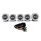 Aramox Air Vent, 5pcs 64 Color Front LED Turbine Air Vent Ambient Light Kit Replacement for ?Benz C GLC?Class W205 2019?2021