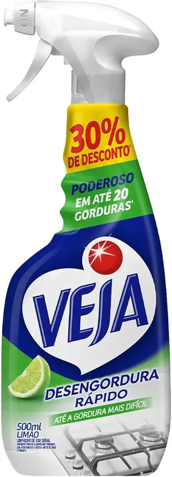 Veja Desengordura Rápido Limpador Spray Limão 500ml