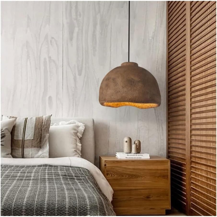 Lampada a Sospensione Vintage - Lampada a Sospensione Moderna Giapponese Soggiorno in Famiglia, Design Semplice, Elegante apparecchio di Illuminazione per Arredamento