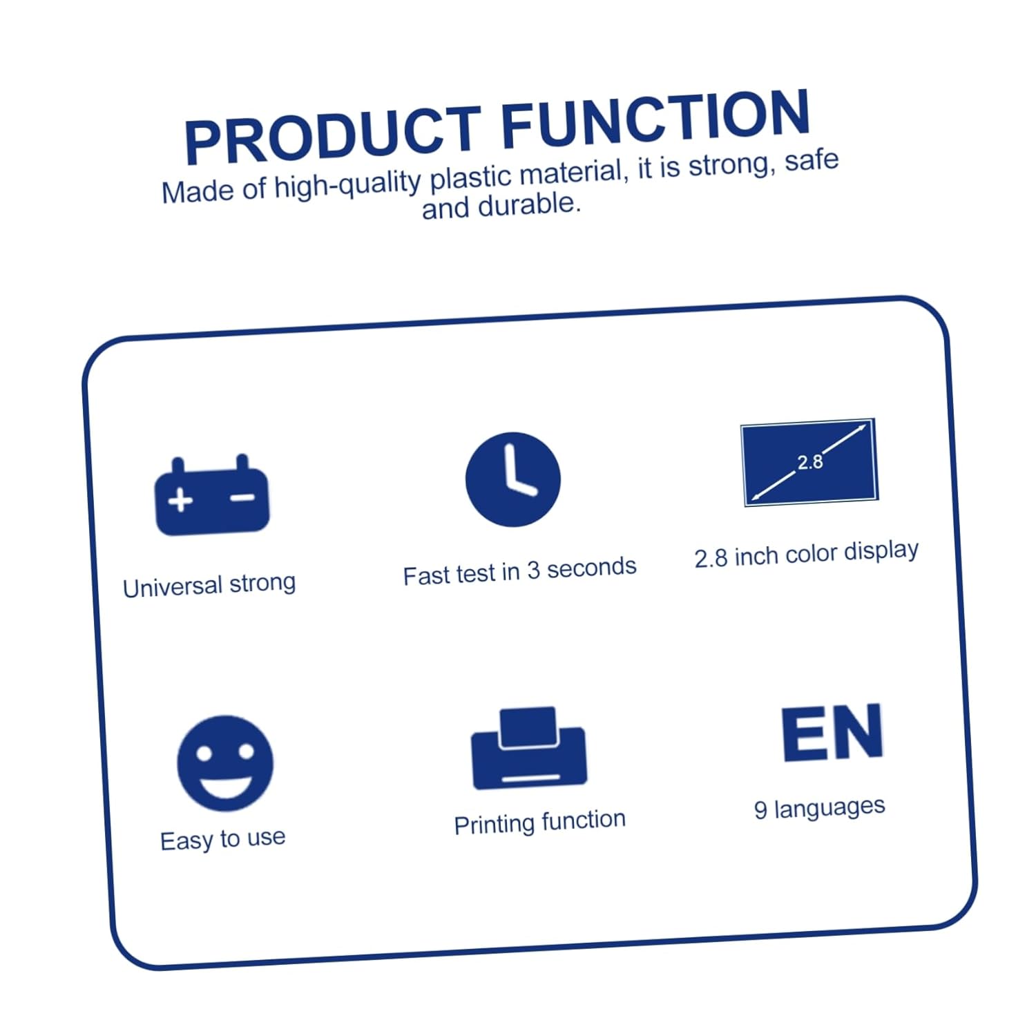 12v Auto Battery Tester Printing Function Car Battery Checker for Accurate Measurements Automotive Applications