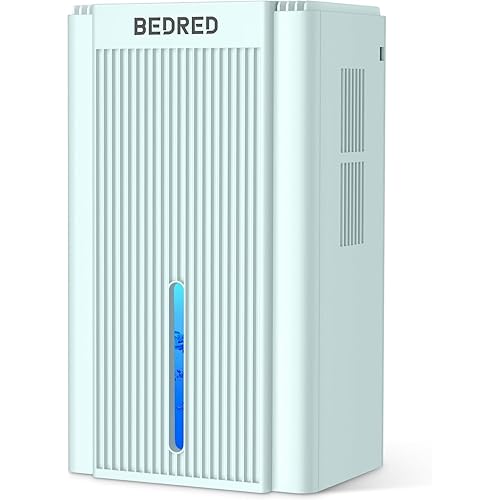 Dehumidifier, 95OZ Dehumidifier for Home 1000 Sq.Ft - Quiet with Auto Shut Off & Relaxing 7 Color Ambient Light,Ideal for Livingroom, Bedroom, Basement(Pale Turquoise)