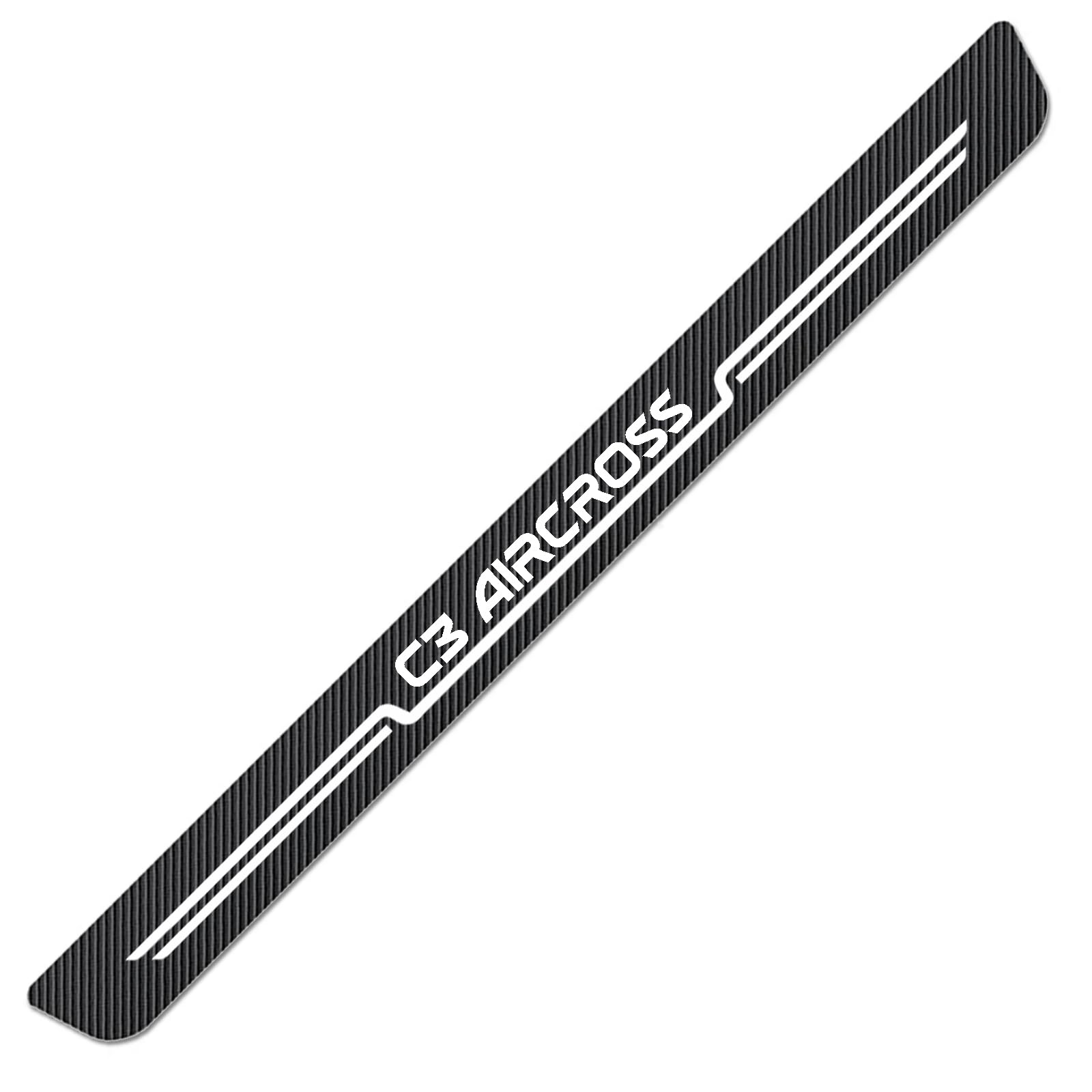 WXH97F Car Carbon Fiber Rear Bumper Protector Strip for Citroen C3 aircross 2017-2026