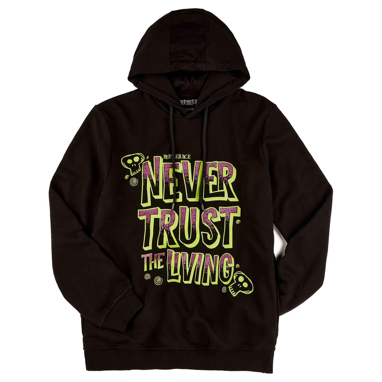 Beetlejuice Never Trust The Living Hoodie - Black - XXL