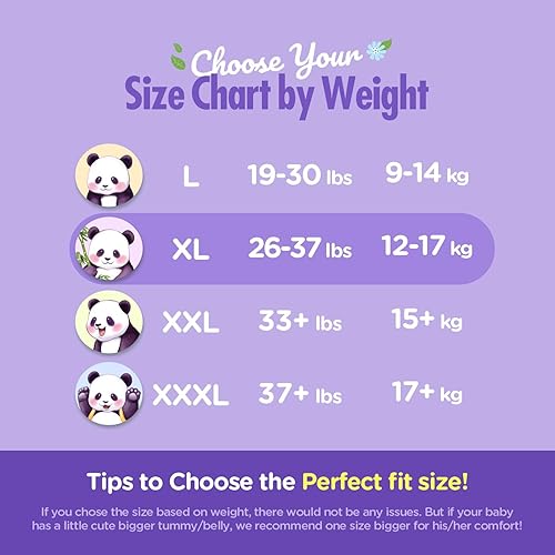 Miniatura 4 de Natural Blossom Pañales para bebé Ultradelgados, hipoalergénicos, súper suaves, veganos, talla 5 (3T-4T, 26-37 libras) 88