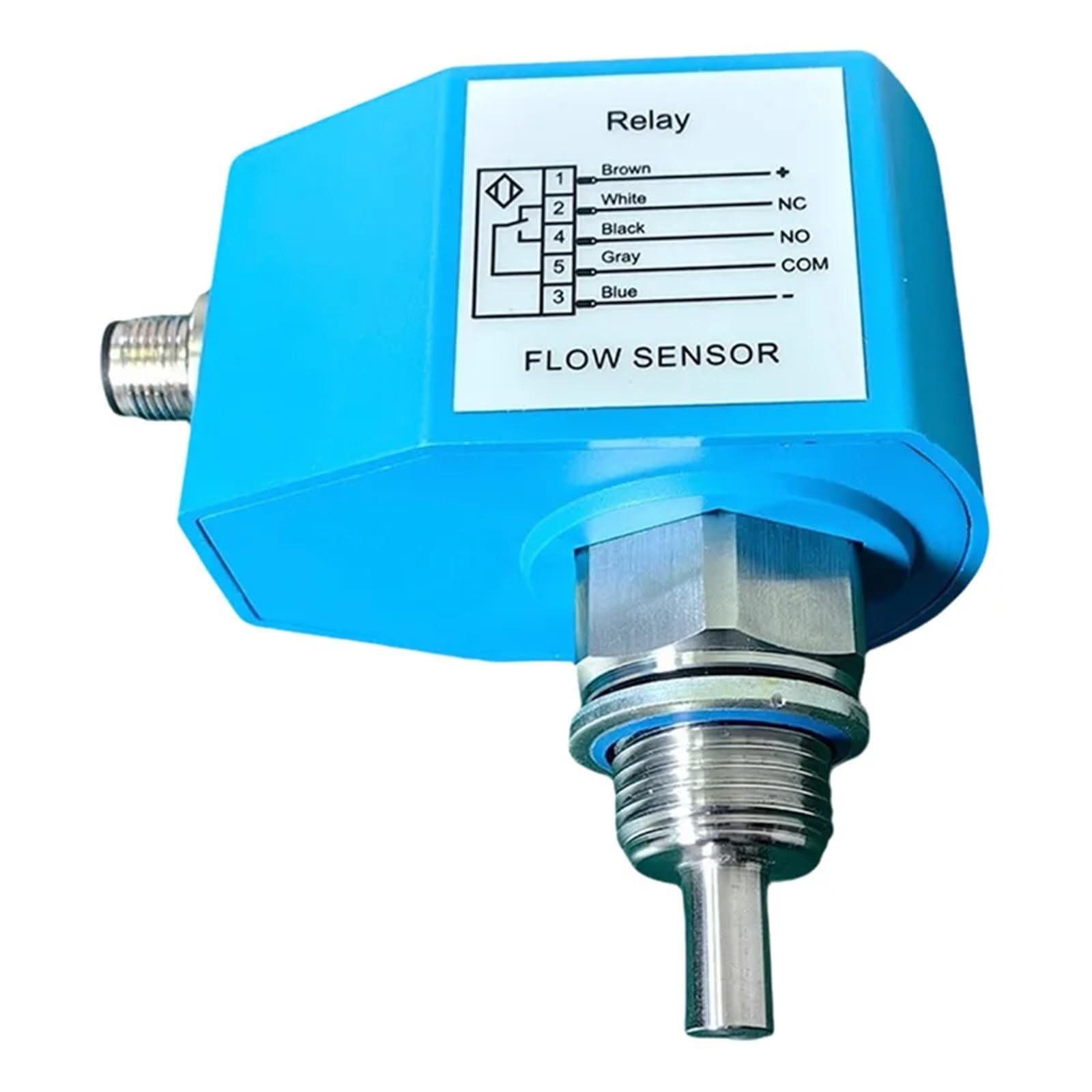 Thermal Conductive Water Flow Switches G1/2 G1/4 NPT1/4 Thread Flow Sensors Oil & Gas Pumps Electronic Plug-In Flow Controller(30mm Probe G1-4,24vdc Relay Output)