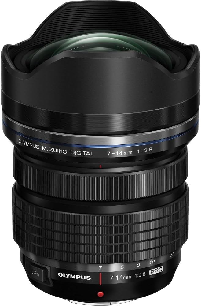 Olympus M.Zuiko Digital ED 7-14mm F2.8 PRO Ultra Wide Angle Zoom Lens for Micro Four Thirds EZ-M0714PRO BLK