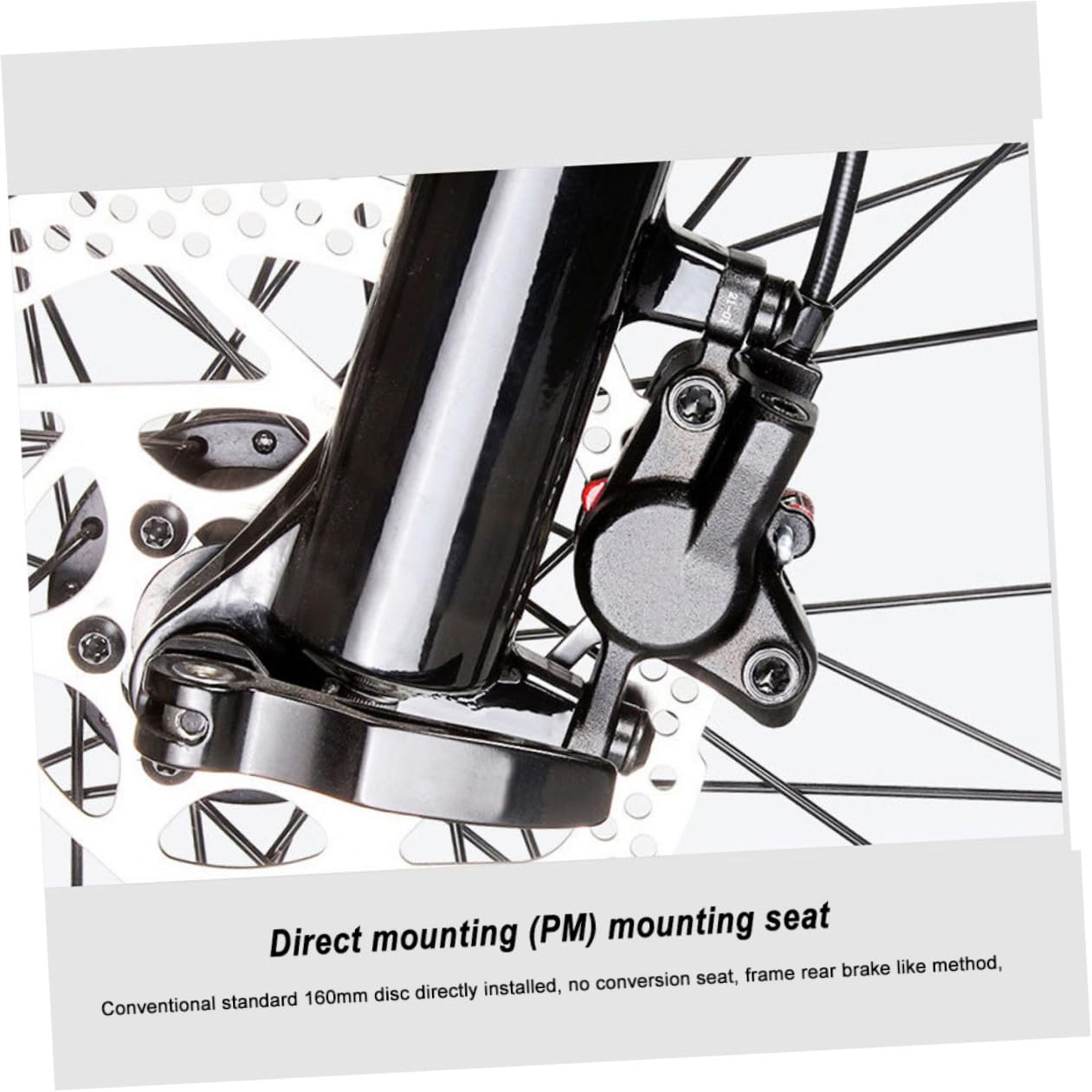 Mipcase Kit de Freno de Bicicleta de Montaña, Juego 1 Set, Aleación | Disco 160mm, Alta Sensibilidad de Frenado, Textura Brillante, Resistente al Desgaste Envejecimiento Color Aleatorio