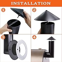 Vista 4 de Chimenea de humo para parrilla, reemplazo para Pit Boss/Traeger/Camp Chef y otras chimeneas de parrilla de pellets