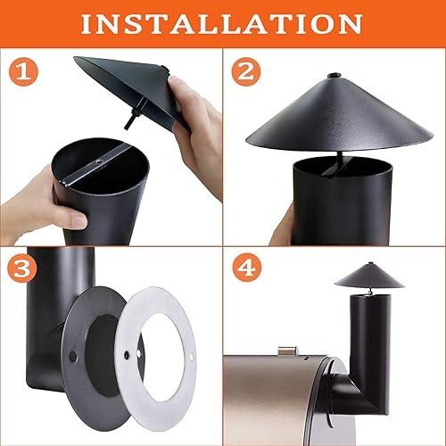 Miniatura 4 de Pila de humo para parrilla, repuesto para Pit Boss/Traeger/Camp Chef y otras parrillas de pellets Chimenea