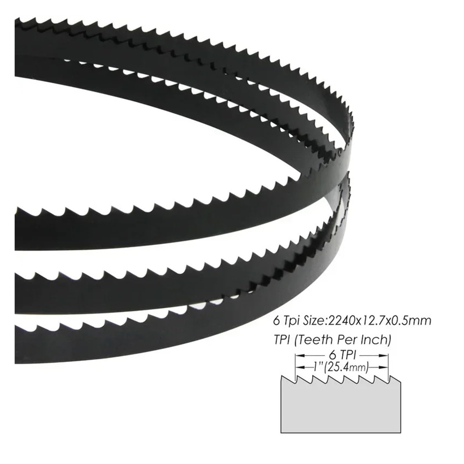 2 pezzi for Makita LB1200F Charnwood W721 12 Sega a nastro for legno TPI 6 88-1/4 2240mm Lama for sega a nastro 2240x12.7x0.5mm Accessori for utensili elettrici