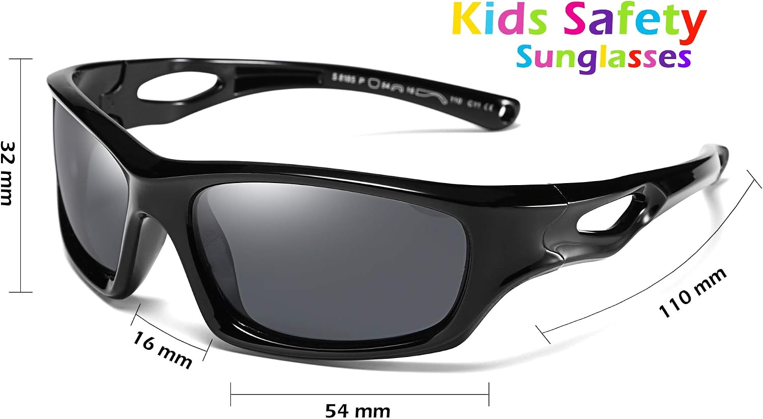 FEISEDY Kids Polarized Sport Sunglasses Rubber Frame Boys Girls 3 to 12 Age Children Gift B2453
