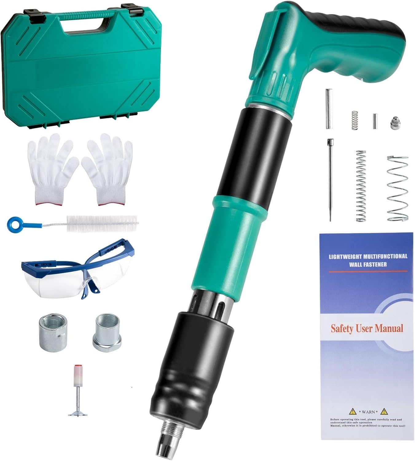Suicune Manual Steel Nails Gun Tool Set Ceiling Nail Gun for Round Nail Gun with 10pcs Round nails Green Concrete Nail Gun 3 Gears Blue Riveting Gun for Cement Wall (B0DGQHMS1F) Amazon Price History, Amazon Price Tracker