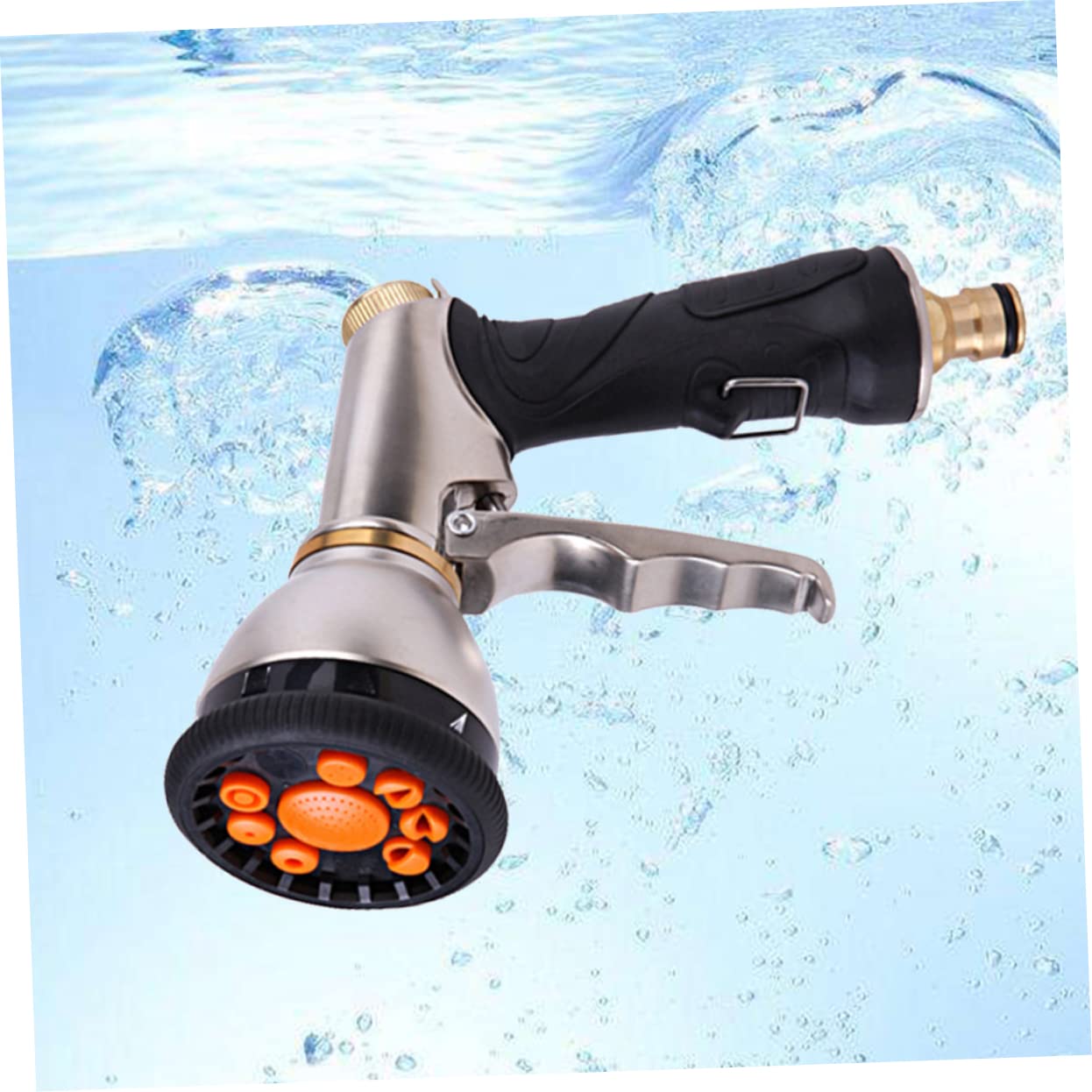 VANZACK Pistola De Agua Para Lavado De Césped y Autos Mano Boquilla De Riego Manual Para Manguera Funciones Aleación De Zinc