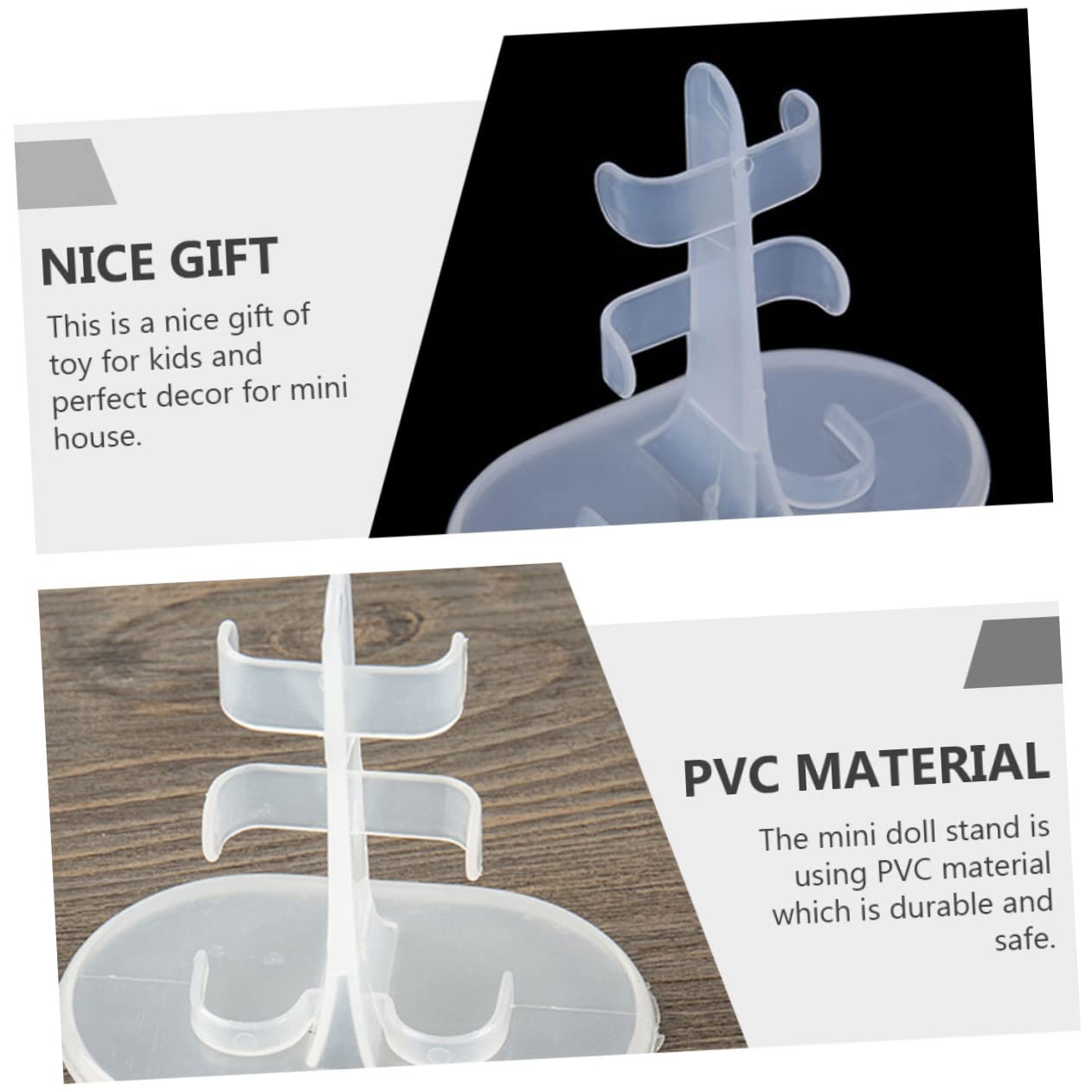 JOINPAYA Doll Holder Stand PVC Doll Bracket Boys and Girls for Display Dressing