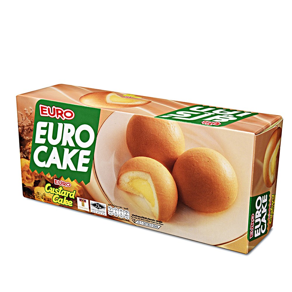 Euro Custard Cake 5.08 oz - Authentic Delicious European Treat with Fantastic Flavor