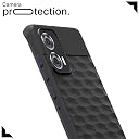 Pikkme Back Cover for Motorola Motorola Moto Edge 50 Fusion 5G / Motorola Moto G96 5G Soft Grip 3D Hexa Cube Texture Silicone Bumper Case (Black) gallery image