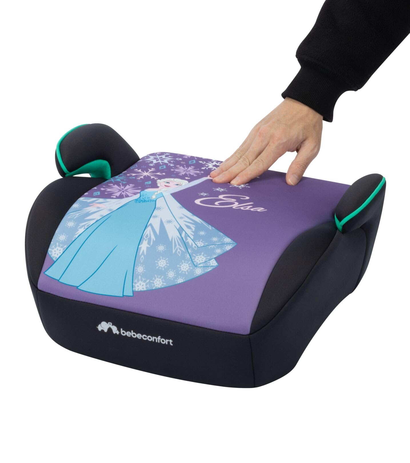 Bebeconfort Disney Gaia i-Safe, Rehausseur Voiture Enfant, 6-12 Ans, 128-150 cm, 22-36 kg, Siège Auto Frozen, Léger, Installation Facile De La Ceinture, Rembourré, Tissu Soft-touch, Fun Frozen