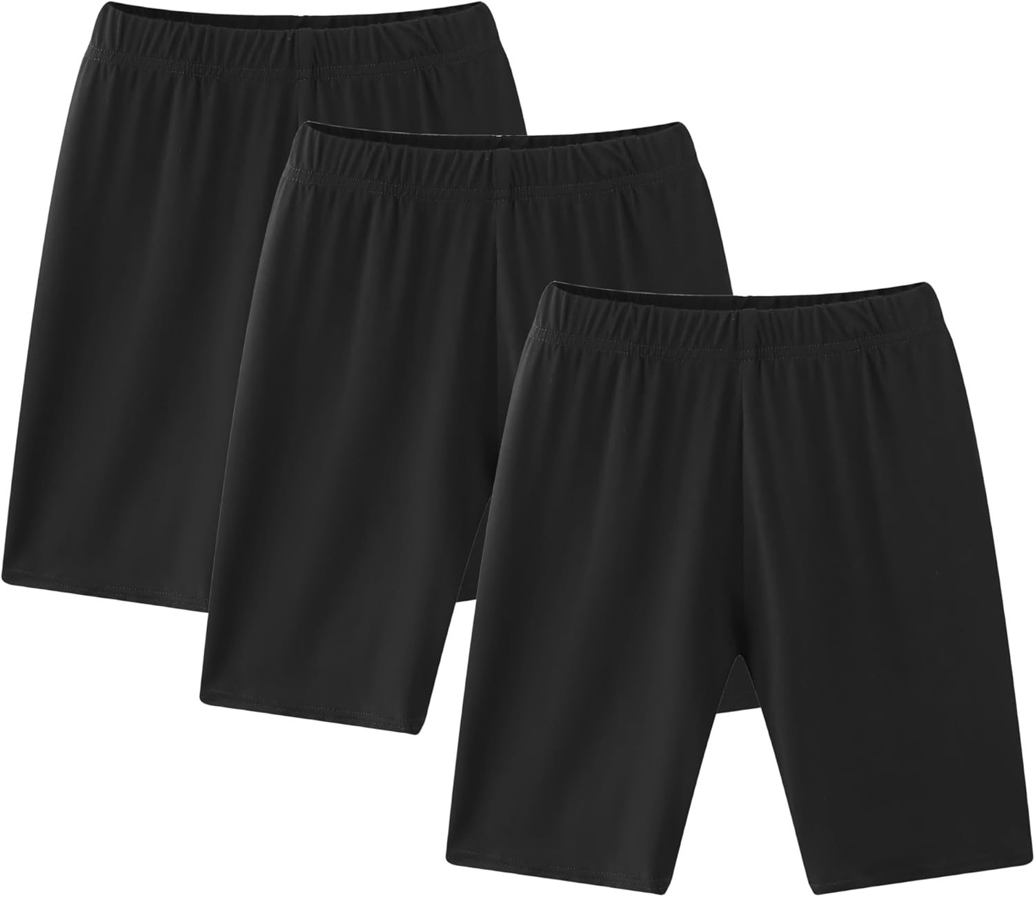 6-Pack Girls' Compression Spandex Shorts for 4-12Years | Athletic Wear for Gym, Dance, Yoga, Volleyball & Bike Riding - Image 4