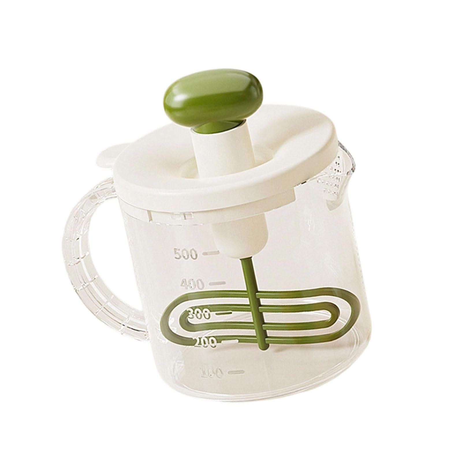 JSGHGDF Multipurpose Hand Operated Stirring Cup with Filtration Systems for Smooth Mixing of Beverages and Eggs Whites Press Filter Whip