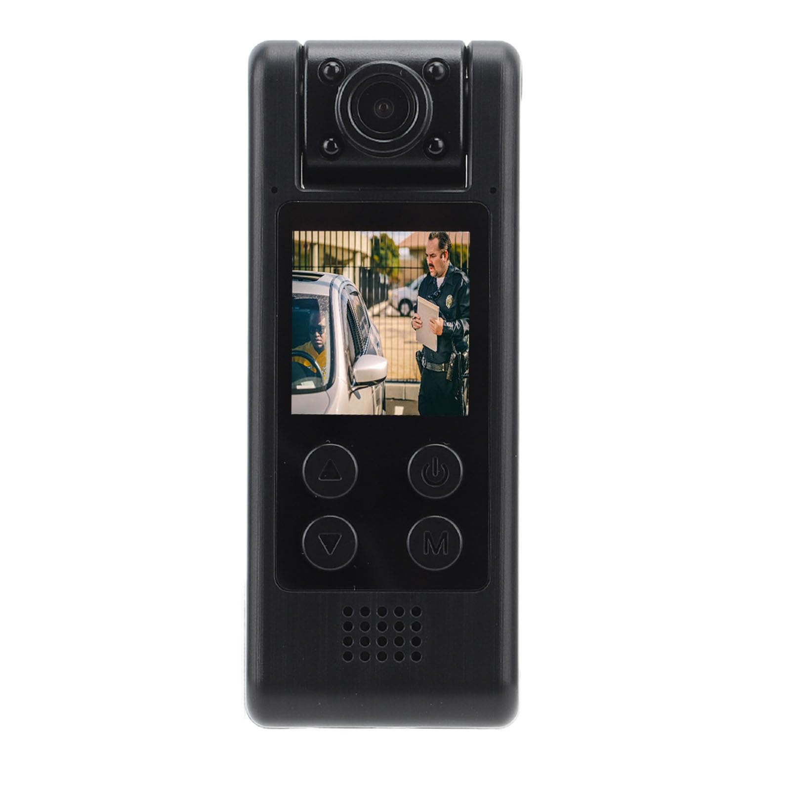 Videoregistratore Indossato Dalle Forze Dell'ordine Videocamera 4K Ultra HD con Connessione WiFi per Professionisti della Sicurezza