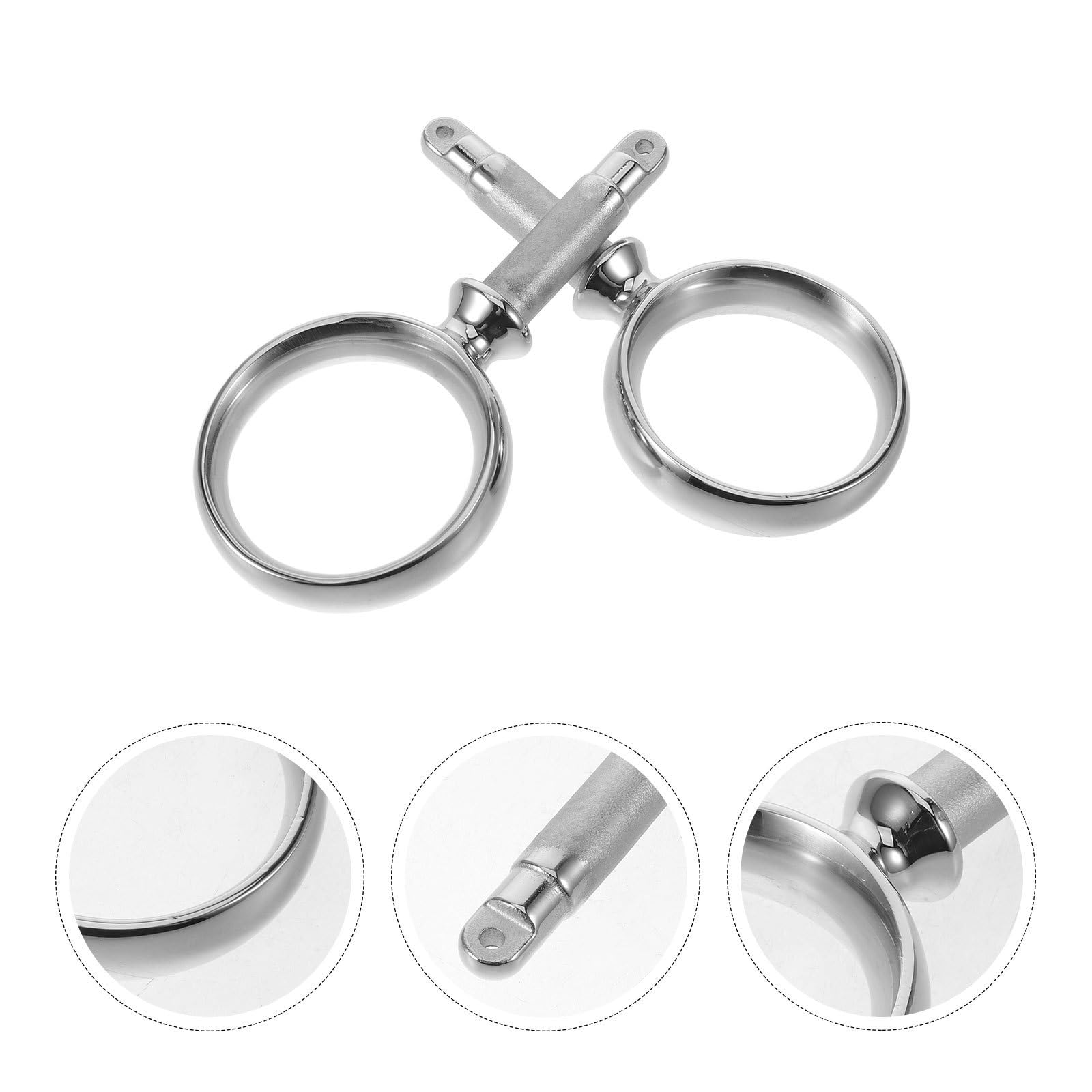 2 Stück Edelstahl Ruderdollenhalterung 50mm für Boot und Kanu mit Seitlicher Montage und Verbesserter Stabilität Ringförmiger Paddelhalter für Professionelle Segler