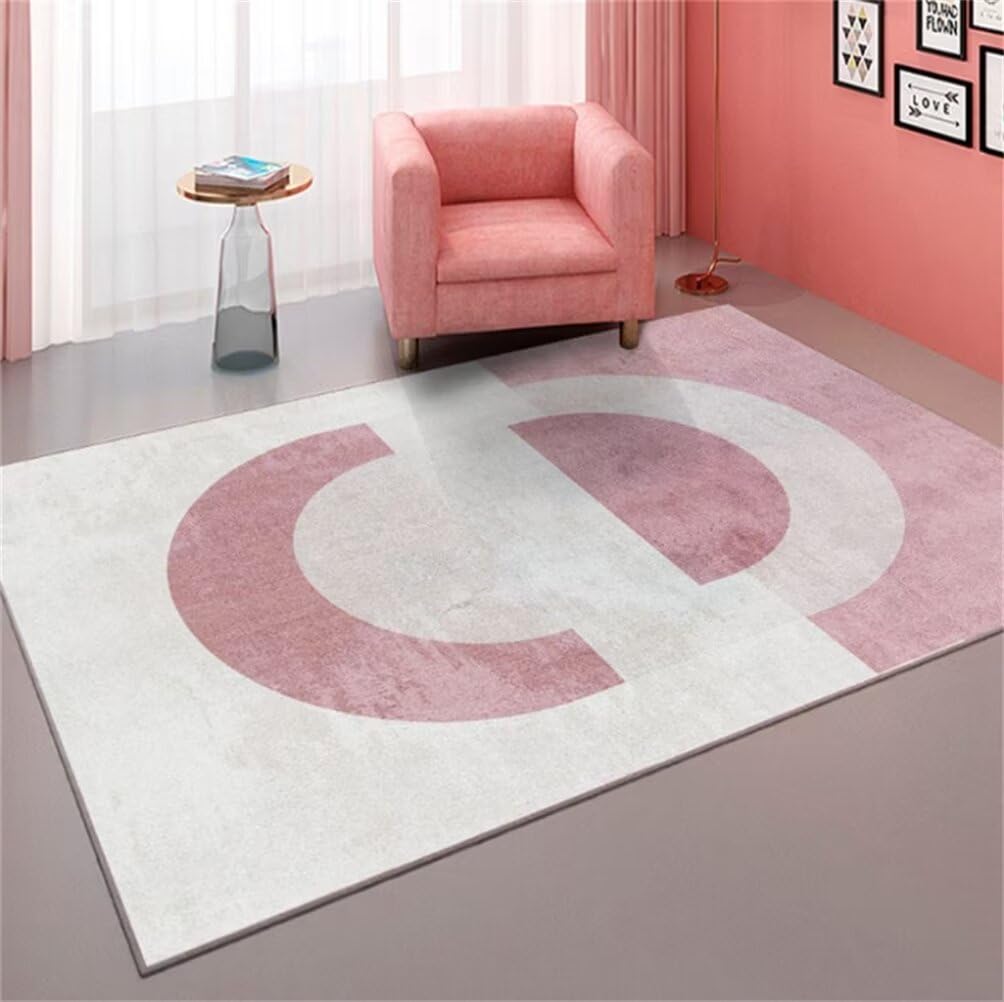 Tapis salon poil court gris 180x230cm grand modèle moderne