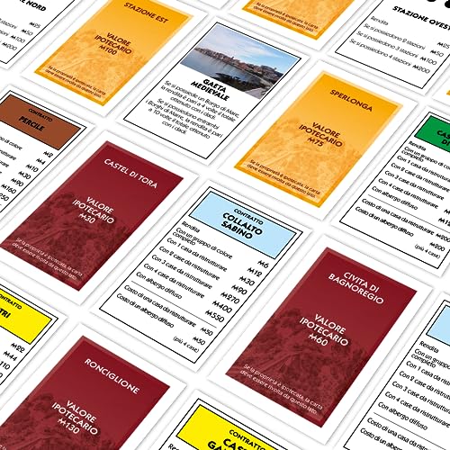 Winning Moves Monopoly Lazio City - Gioco Da Tavolo Per Adulti E Bambini, Da 2 A 6 Persone, Età 8+ - 6