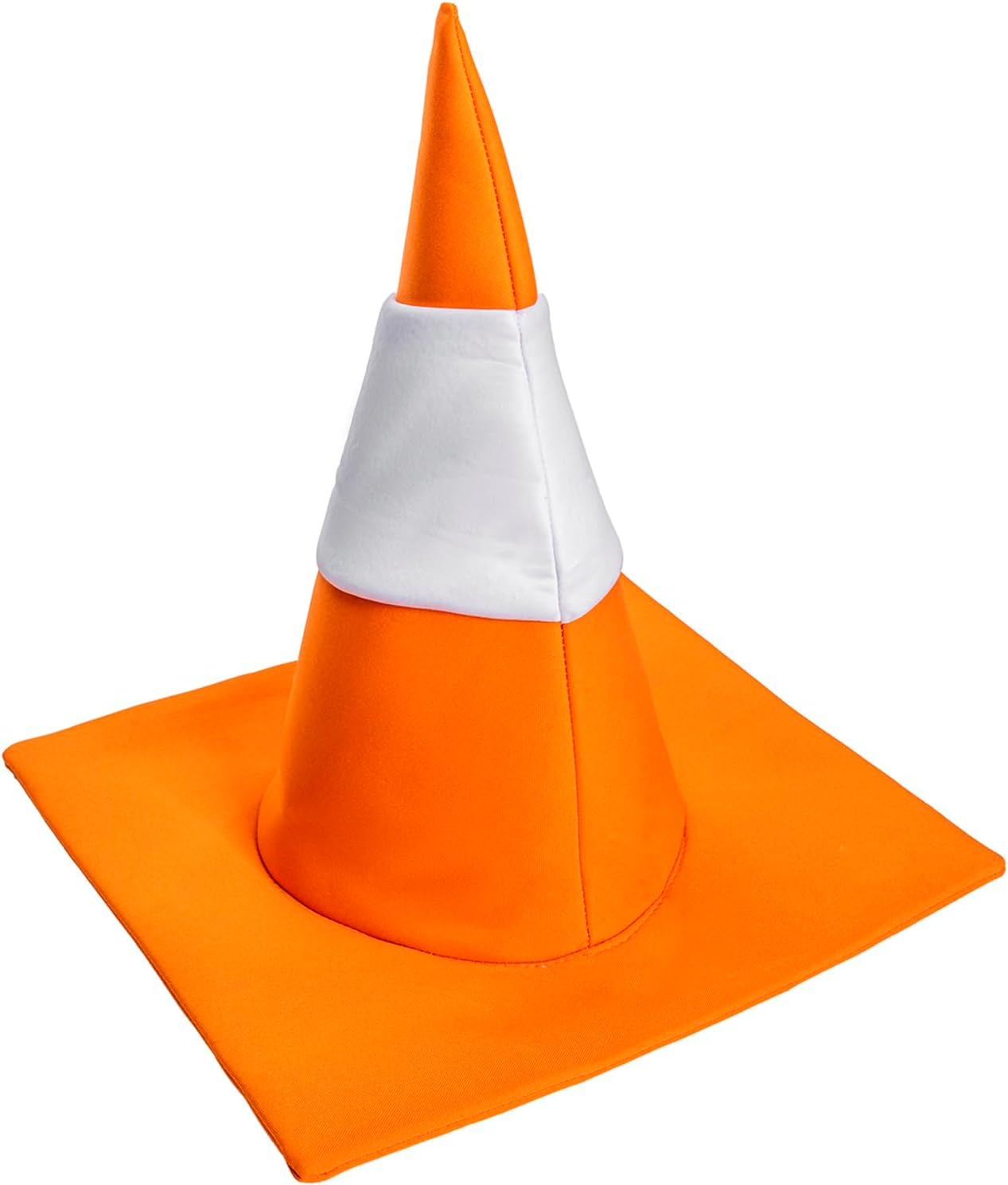 Orange and White Halloween Costume Party Traffic Cone Funny Hat - Image 3