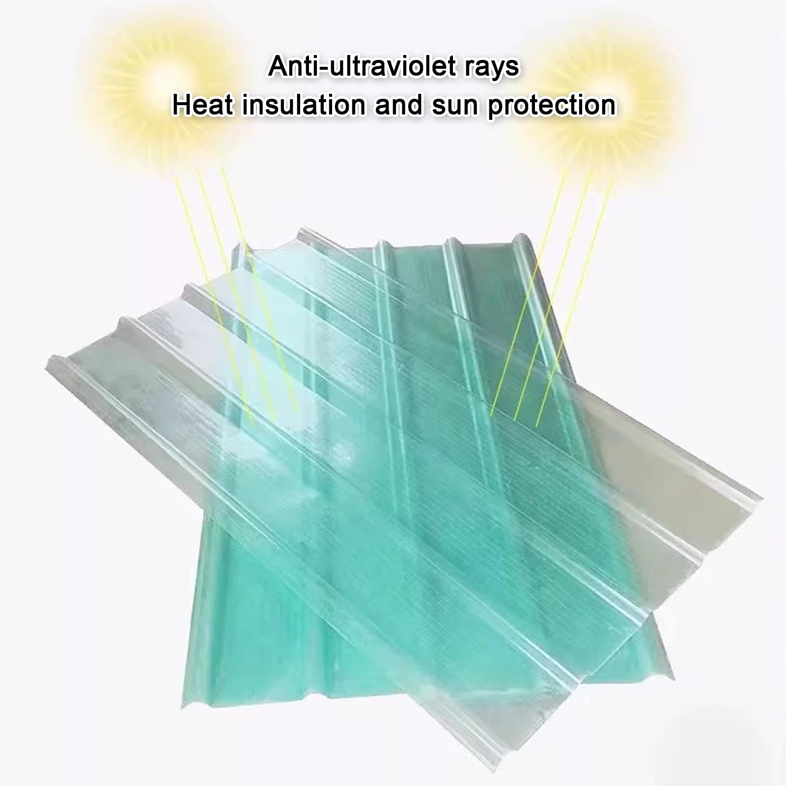 3/5/7/9/11/13/16 Pcs Panel para Tejado,Paneles de Tejado Transparente Protección UV,Panel de Fibra de Vidrio Termoaislante,Paneles de Techo para Cubiertas de Invernaderos (0.9x1.9m/35x75in,9 pcs)
