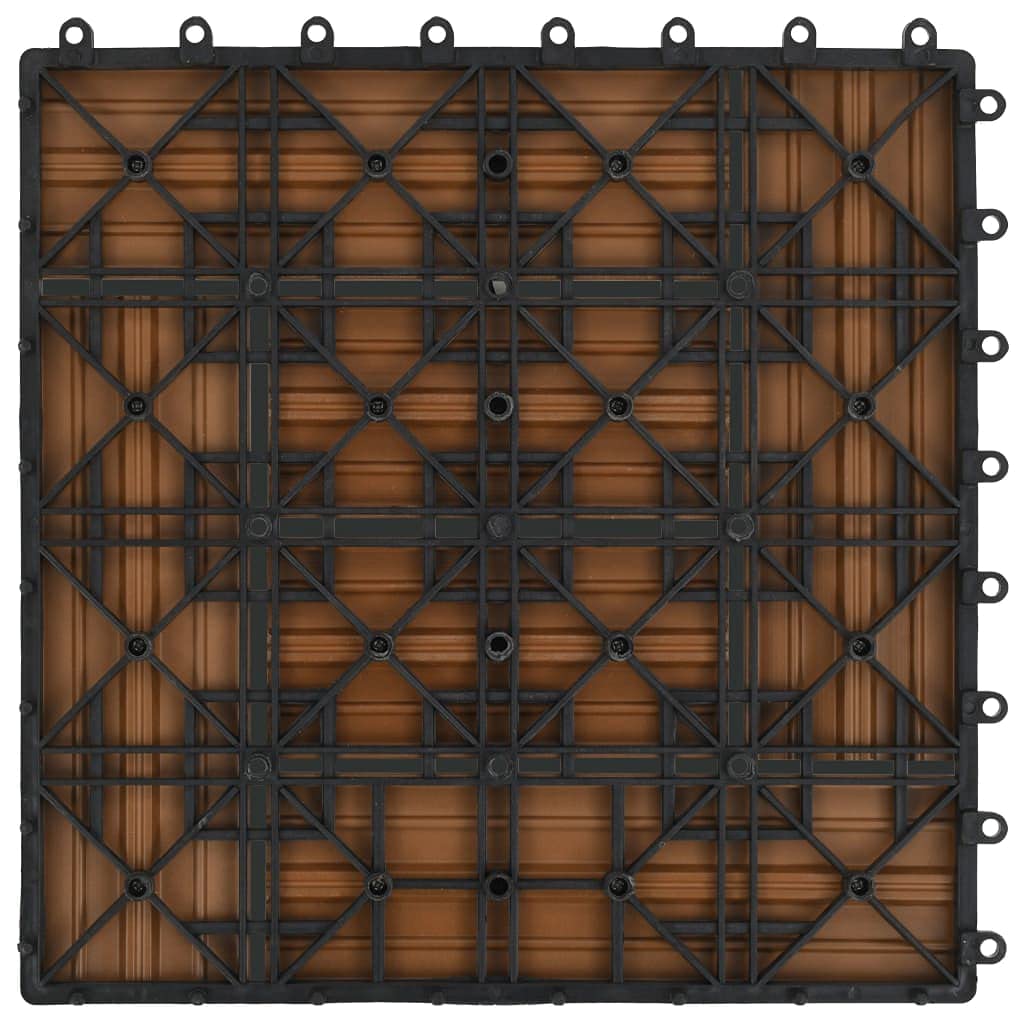 Materiały budowlane - 11 szt. płytki tarasowe WPC 30 x 30 cm 1 m2 kolor tekowy sprzęt
