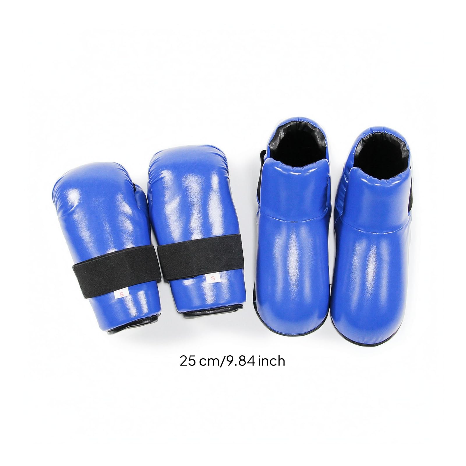 perfeclan 1 Par de Guantes de Entrenamiento para Niños Guantes Protector Mano Botas Protector Pie Equipo Taekwondo con Cierres de Gancho y Bucle Amplios Ajuste