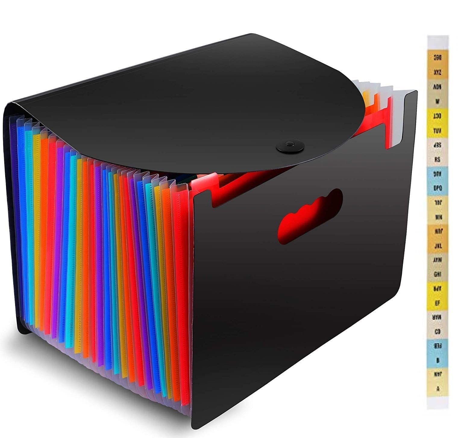 Buy Techtest 13 Pocket Expanding File Folders for Documents with Zipper