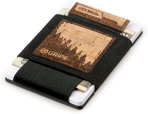 Miniatura 3 de GRIP6 Cartera para hombre y mujer billetera minimalista elegante, duradera y delgada con tecnología de bloqueo RFID, fabricada en EE. UU., cuerpo de
